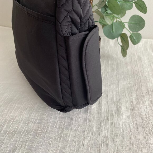 Lug Double Dutch Quilted Crossbody Tote Bag Black - Picture 4 of 16